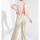 Wijde Broek Dames met Elastische Taille - Ankel-Lange Wijde Pijpen voor Casual Zomerlook 2