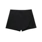 Zwarte Dames Skort met Hoge Taille en Asymmetrisch Ontwerp - Comfortabele Mini Skort voor Zomer 1