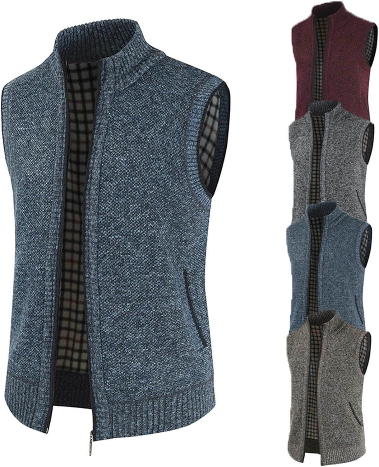 CozyKnit Heren Gebreid Vest - Houdt jezelf gemakkelijk warm tijdens de kou!