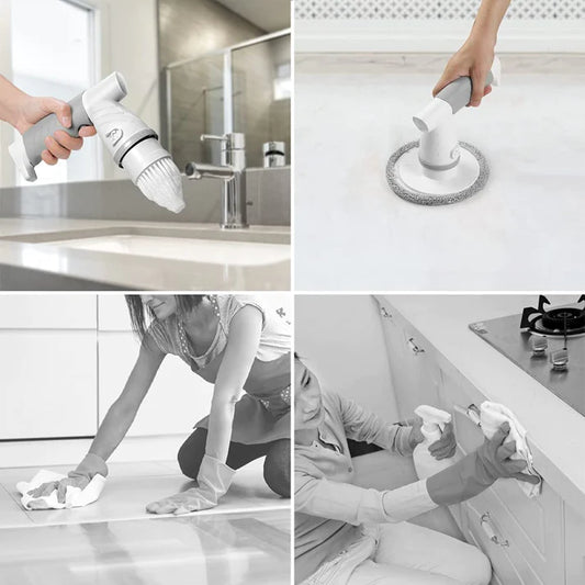 Scrubmax 2.0 - Compacte draadloze schrobber met opzetkoppen
