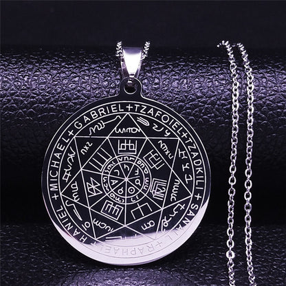 "Het Zegel van de Zeven Aartsengelen" Amulet Ketting