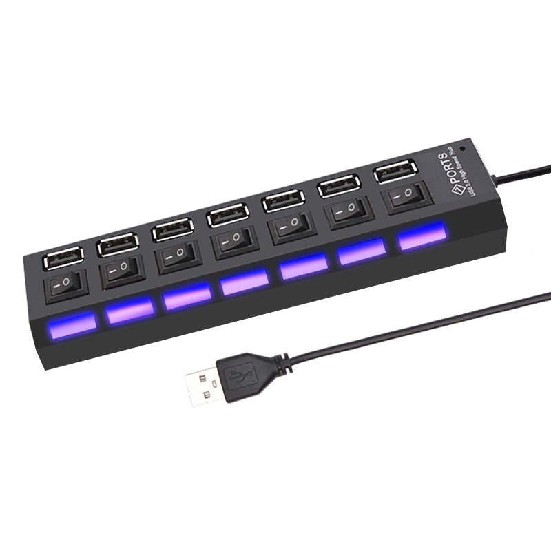 HighSpeed - USB Poorten HUB (7poorten)