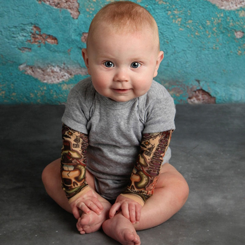 Baby Bodysuits Tattoos Print