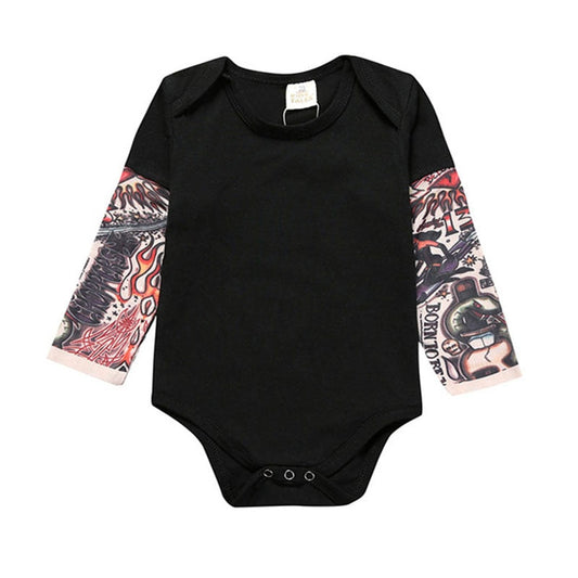 Baby Bodysuits Tattoos Print