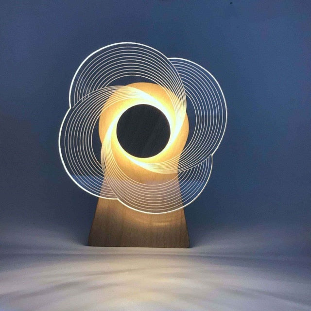 3D Muzikaal Roterend Nachtlampje