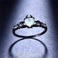 Opal heart ring