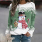 Vrouwen Sneeuwpop Kerstmis Lange Mouwen Tops