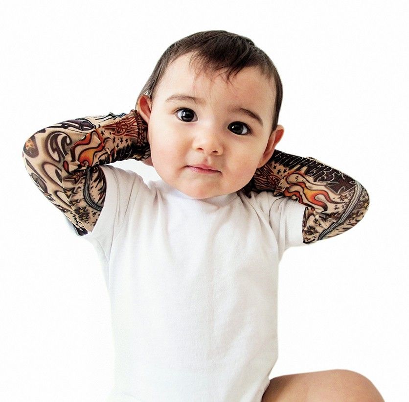 Baby Bodysuits Tattoos Print