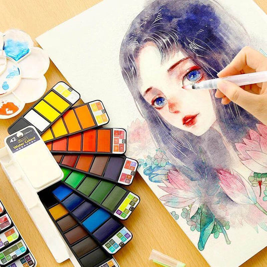 Inklapbare Aquarelverfset